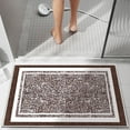 thumbnail image 1 of TECHVIDA Bathroom Rugs,Non-Slip Ultra Soft Bath Mat,Soft Absorbent Bathroom Rug,Machine Washable,(18"x26",Brown), 1 of 9