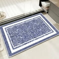 thumbnail image 1 of TECHVIDA Bathroom Rugs,Non-Slip Ultra Soft Bath Mat,Soft Absorbent Bathroom Rug,Machine Washable,(18"x26", Dark Blue), 1 of 9