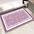 thumbnail image 1 of TECHVIDA Bathroom Rugs,Non-Slip Ultra Soft Bath Mat,Soft Absorbent Bathroom Rug,Machine Washable,(18"x26", Pink), 1 of 9