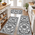 thumbnail image 1 of TECHVIDA Kitchen Rug Set 3 Piece,Non Slip Machine Washable Kitchen Mats,Boho Farmhouse Hallway Doormat for Home Decor, 1 of 9