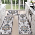 thumbnail image 1 of TECHVIDA Kitchen Rugs 3 Piece Set,Kitchen Mats for Floor Non-Slip Machine Washable, Boho Farmhouse Hallway Doormat for Holiday, 1 of 9