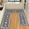 thumbnail image 1 of TECHVIDA Kitchen Rugs 4 Piece,kitchen mats for floor,Non-Slip Machine Washable Rugs,Boho Vintage Kitchen Mat for Hallway Laundry Room Sink, 1 of 7