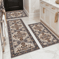 thumbnail image 1 of TECHVIDA Kitchen Rugs 3 Piece Set,Non Slip Machine Washable Kitchen Mats,Boho Vintage Abstract Kitchen Carpet for Farmhouse Living Room Hallway, 1 of 10