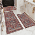 thumbnail image 1 of TECHVIDA Kitchen Rugs 3 Piece Set,Non Slip Machine Washable Kitchen Mats,Boho Vintage Abstract Kitchen Carpet for Farmhouse Living Room Hallway, 1 of 10