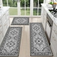 thumbnail image 1 of TECHVIDA Kitchen Rugs 3 Piece Set,Non Slip Machine Washable Kitchen Rug,Boho Vintage Abstract Kitchen Carpet for Hallway Rug, 1 of 9