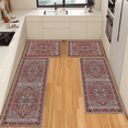 thumbnail image 1 of TECHVIDA Kitchen Rugs 4 Piece Set,Boho kitchen mats for floor, Non-Slip Machine Washable Rugs,Vintage Kitchen Mat for Hallway Laundry Room Sink, 1 of 8