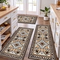 thumbnail image 1 of TECHVIDA Kitchen Rugs 3 Piece,Kitchen Mats for Floor, Non-Slip Machine Washable Rugs, Boho Farmhouse Hallway Doormat for Holiday, 1 of 10