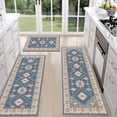 thumbnail image 1 of TECHVIDA Kitchen Rugs 3 Piece Set,Kitchen Mats for Floor Non-Slip Machine Washable, Boho Farmhouse Hallway Doormat for Holiday, 1 of 9