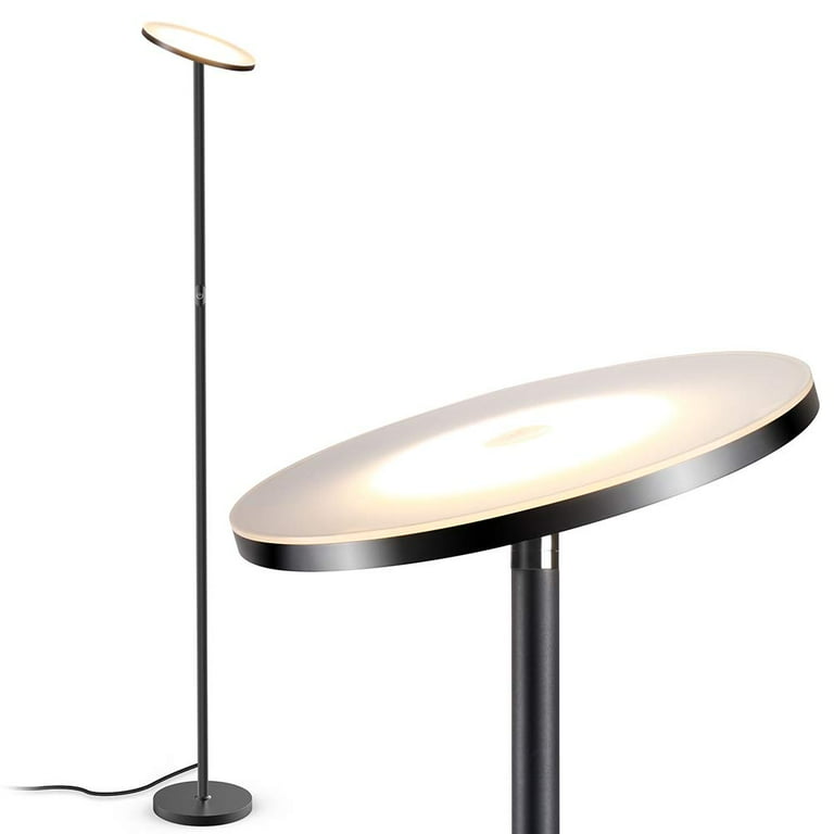 TECKIN Floor Lamp 30W 2500LM LED Modern Torchiere Floor Lamp with 3 Color Temperatures Memory Function Stepless Dimmer for Living Room Bedroom