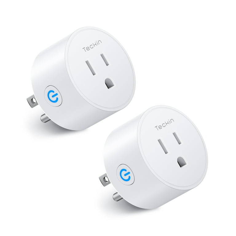 TECKIN SP10-4 Smart Plug Works with Google Assitant Smartthings, Mini Smart  Outlet with Voice Control, 4 Packs 