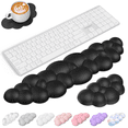 thumbnail image 1 of Tecknet Basics Ergonomic Cloud Keyboard Wrist Rest Set, Pain Relief, Non-Slip with Coaster for Laptop, Office, Gaming-Black, 1 of 8