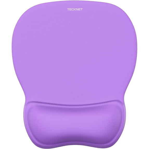 Gel Mouse Pad with Wrist Rest, Ergonomic Office Mousepad with Wrist Support, Non-Slip & Smooth Surface, Comfortable Desk Mat for Office Gaming Study - Purple