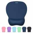 thumbnail image 1 of TECKNET BASICS Gel Mouse Pad with Wrist Rest, Ergonomic Office Mousepad with Wrist Support, Non-Slip & Smooth Surface, Comfortable Desk Mat for Office Gaming Study- Navy, 1 of 7