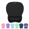 thumbnail image 1 of TECKNET BASICS Gel Mouse Pad with Wrist Rest, Ergonomic Office Mousepad with Wrist Support, Non-Slip & Smooth Surface, Comfortable Desk Mat for Office Gaming Study-Black, 1 of 8