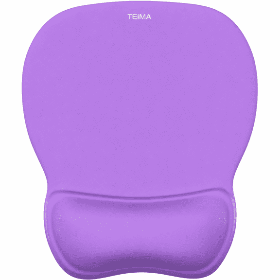 TEIMA Gel Mouse Pad with Wrist Rest, Ergonomic Office Mousepad with Wrist Support, Non-Slip & Smooth Surface, Comfortable Desk Mat for Office Gaming Study - Purple