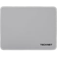 thumbnail image 1 of TECKNET BASICS Mouse Pad with Anti-fray Stitching, Waterproof Non-Slip Base, Stitched Edges Gaming Mouse Mat for Laptop, Compatible with Laser/Optical Mice -Grayish White, 1 of 7