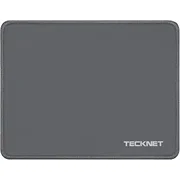 TECKNET BASICS Mouse Pad with Anti-fray Stitching, Waterproof Non-Slip Base, Stitched Edges Gaming Mouse Mat for Laptop,
