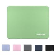 TECKNET BASICS Mouse Pad with Anti-fray Stitching, Waterproof Non-Slip Base, Stitched Edges Gaming Mouse Mat for Laptop, Compatible with Laser/Optical Mice - LT