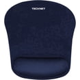 thumbnail image 1 of TECKNET BASICS Mouse Pad with Wrist Support, Ergonomic Gaming Mouse Pad for Pain Relief, Non-Slip Waterproof Desk Pad for Office, Study & Laptop, Navy Blue, 1 of 9
