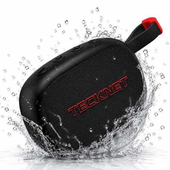 TECKNET BASICS Portable Bluetooth Speaker, IP67 Waterproof with Stereo Sound, up to 30H Playtime, Magnetic Design, BT 5.4, TWS Pairing for Home/Party/Outdoor/Travel