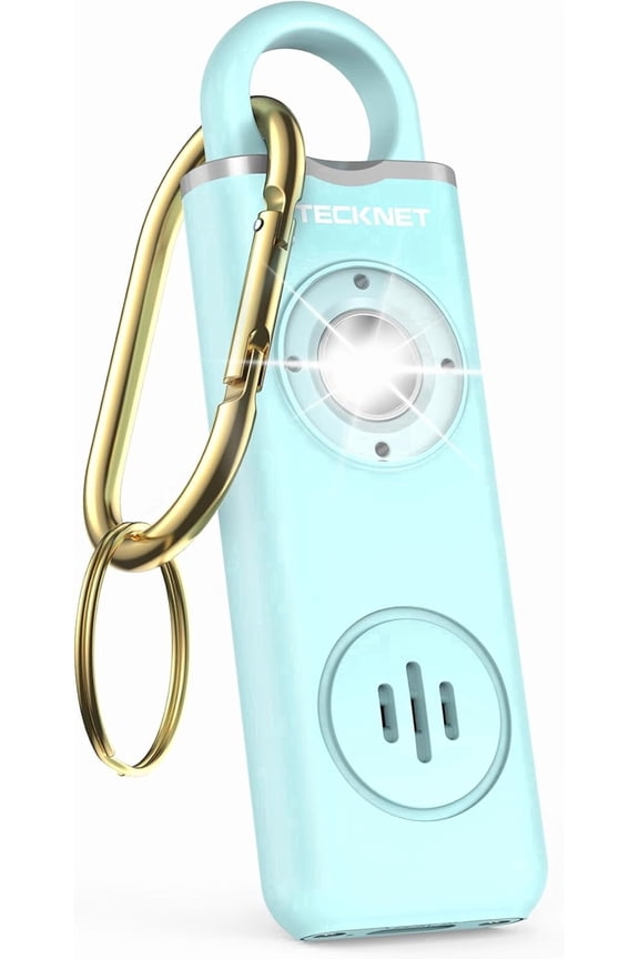 Personal Safety Alarm, 130dB Self Defense Keychain with SOS Strobe Light, Low Battery Notice, Loud Siren for Women Kids Elderly,Blue