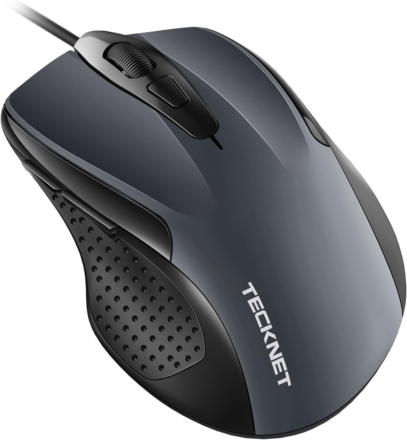 TECKNET USB Wired Mouse, 6-Button Corded Computer Mouse with 4 ...