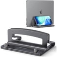 thumbnail image 1 of TECKNET BASICS Vertical Laptop Stand, Adjustable Aluminum Holder fits up to 17.3" Laptops, Non-Slip Silicone Base for MacBook/Dell/HP - Silver, 1 of 8