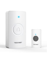 TECKNET BASICS Wireless Doorbell 1312FT, IP67 Waterproof Classroom Doorbell Battery-Powered Door Bell, 60 Chimes 5-Level Volume, 4.5-year Battery Life, Electric Doorbells No Plug-in Required for Home