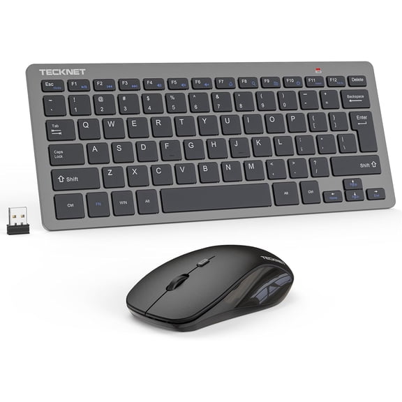 TECKNET BASICS Wireless Keyboard & Mouse Combo, Silent 1600 DPI ...