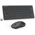 thumbnail image 1 of Wireless Keyboard and Mouse Combo Mini Cordless Computer Keyboard and Mouse Set 2.4GHz Silent Adjustable 1600 DPI Quiet Click Lag-Free for Computer Laptop PC Windows Mac Chrome OS, 1 of 4
