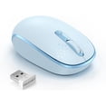 thumbnail image 1 of Wireless Mouse, 2.4G Quiet Computer Mouse with USB Receiver, 4 Buttons Portable Cordless Mice for Chromebook, Laptop, PC, Mac, 800/1200/1600 DPI, 1 of 7