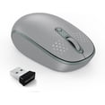 thumbnail image 1 of Wireless Mouse, 2.4G Quiet Computer Mouse with USB Receiver, 4 Buttons Portable Cordless Mice for Chromebook, Laptop, PC, Mac, 800/1200/1600 DPI, 1 of 8