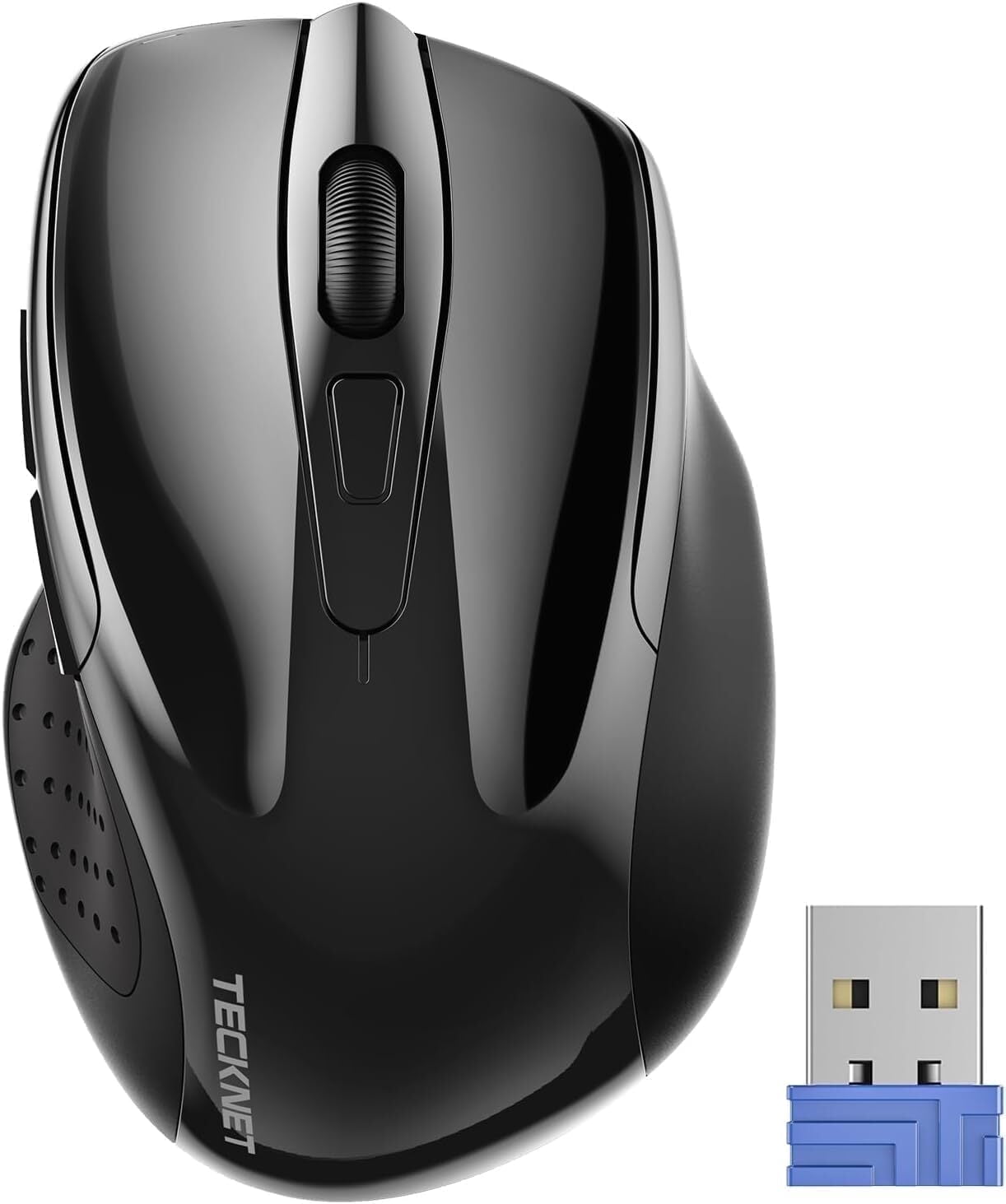 TECKNET Wireless Mouse,2.4GHz with USB Receiver,Computer Mouse for ...
