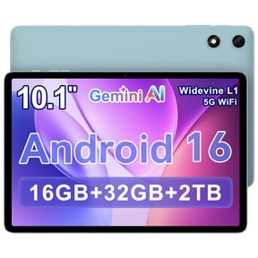 TECLAST 10.1 inch Android 16 Tablet, Octa-core CPU, 16GB+32GB+2TB, 6000mAh, 1280800 IPS, WiFi 6, Widevine L1, Bluetooth 5.0, Face Unlock, Android Tablet for Kids Adults