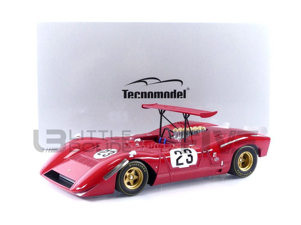 Tecnomodel 1:18 Ferrari 612 P #16 3ème Can-Am Mid-Ohio 1969 Chris Amon Tm18 256c