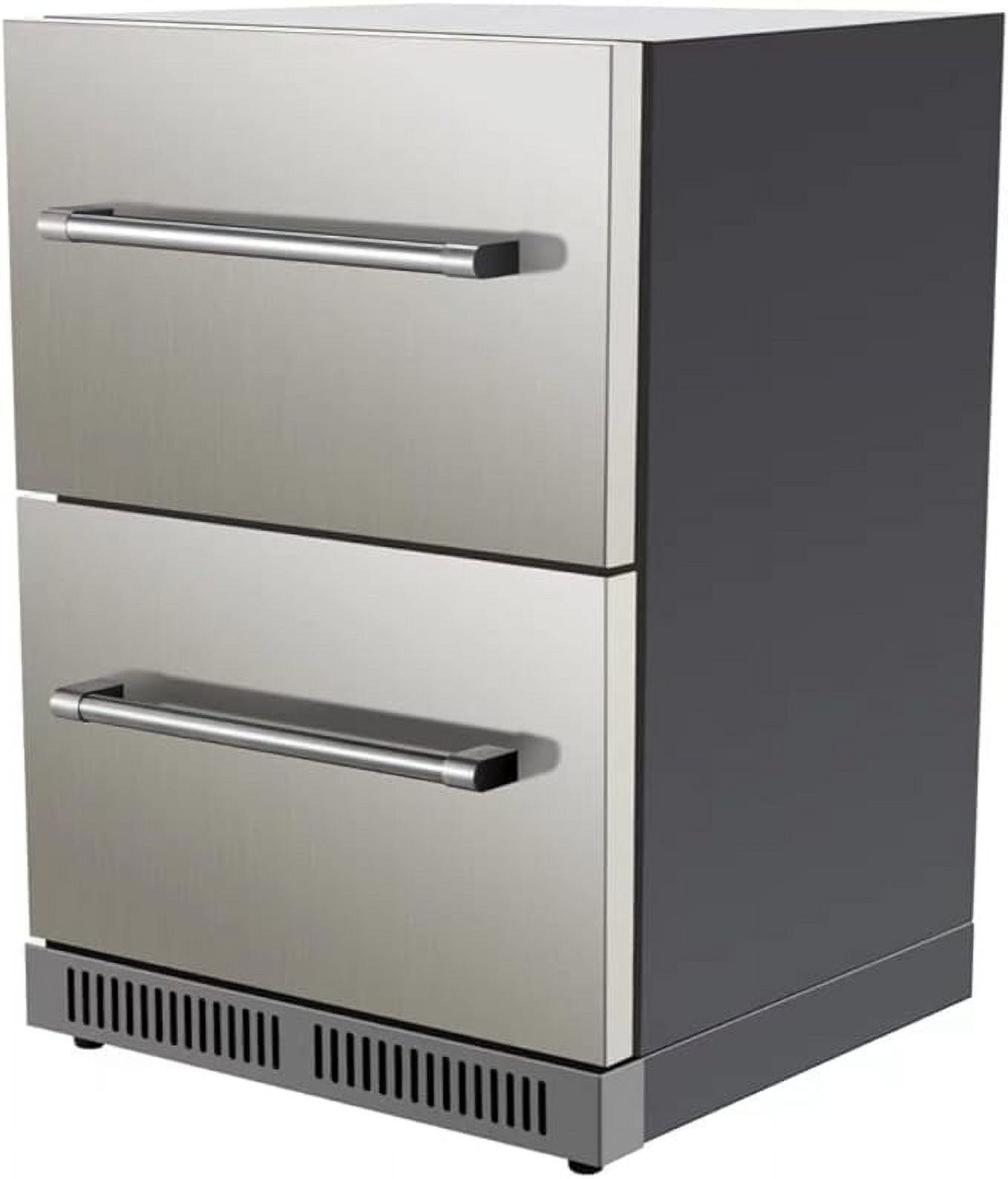 VEVOR 24" Undercounter Builtin Refrigerator 5.12 Cu.ft. Double Drawer