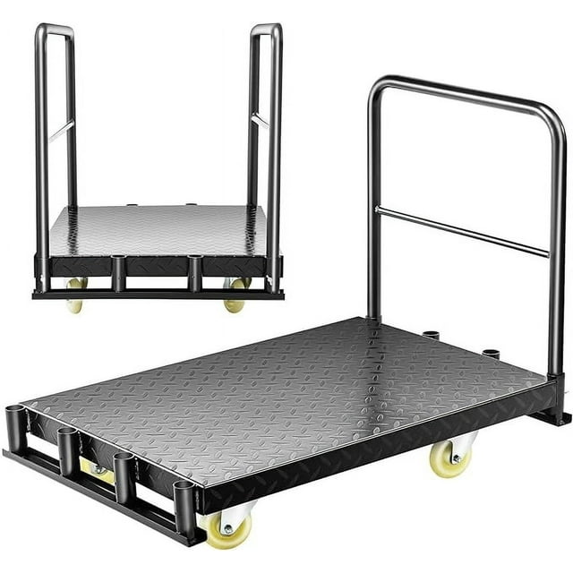 TECSPACE 2in1 Steel Panel Truck Cart, Flatbed Cart Heavy Duty Drywall