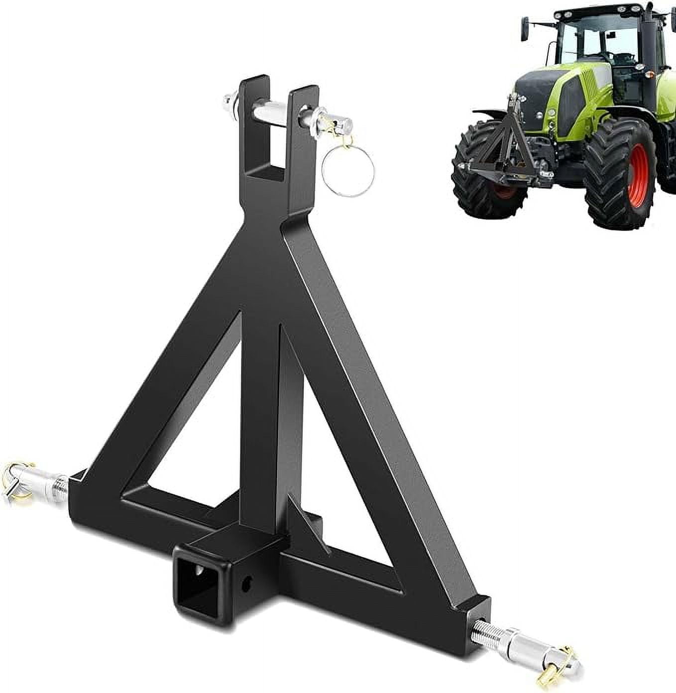 TECSPACE 3 Point 2" Receiver Trailer Hitch Category 1 Tractor Tow