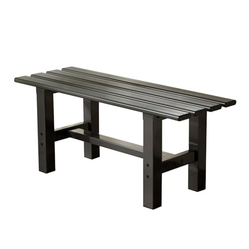 TECSPACE 35 Inches Aluminum Outdoor Weatherproof Bench Backless, 330 ...