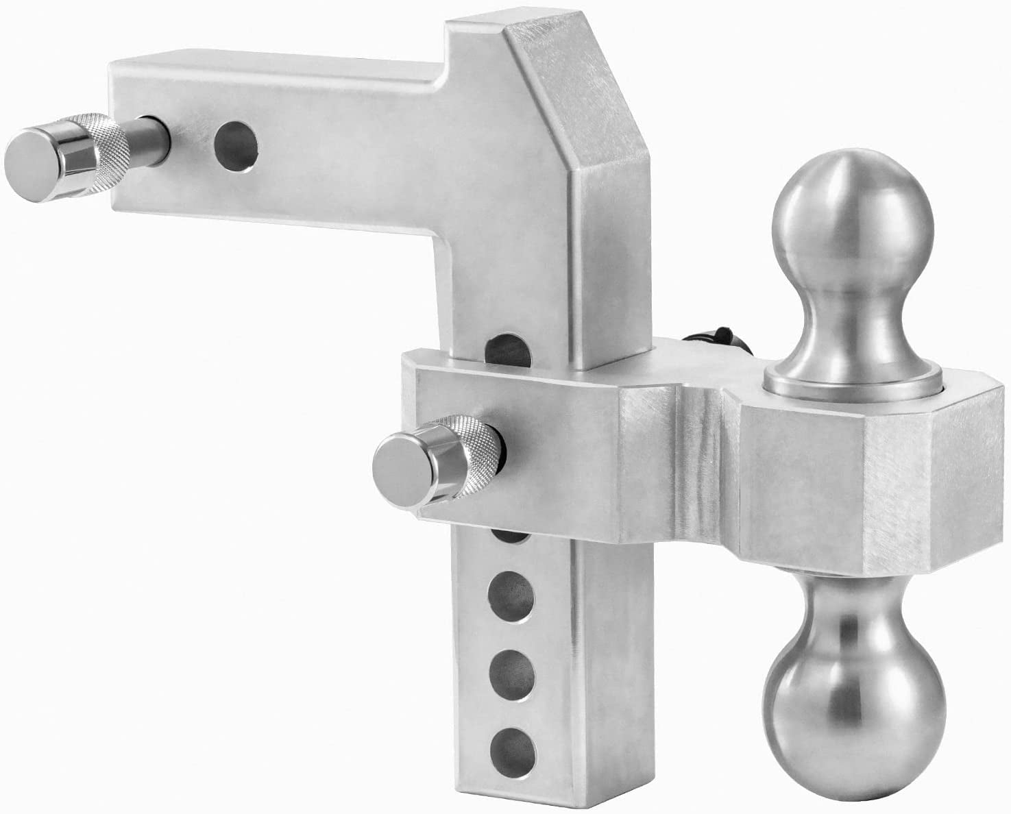 TECSPACE Adjustable Trailer Hitch, Fit for 2 inch Receiver, 6 inch Drop