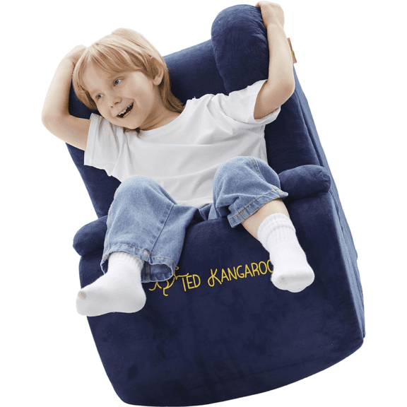 TED KANGAROO Sideways Rocker | Sensory Rocking Chair for Kids | Patented Lateral-Rocking Foam Sensory Chair | Deep Pressure Hug Design with Washable Cover