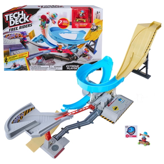 Tech Deck Free Riders Extreme Motorized Skatepark Playset for Kids 5 and up