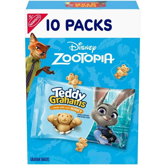 TEDDY GRAHAMS Honey Graham Snacks, School Snacks, 10 Kids Snack Packs - (2pack)