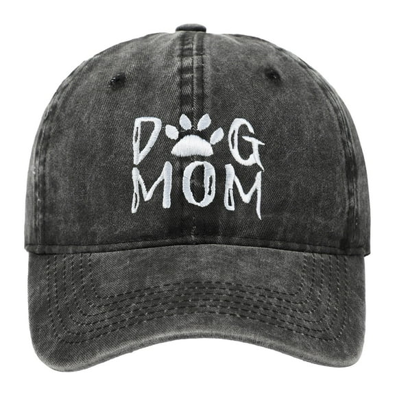 TEDOYE Baseball Caps For Men Women Dog Mom Embroidered Washed Baseball Cap Outdoor Adjustable Sun Hat For Women Fashion