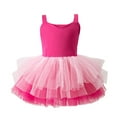 thumbnail image 1 of TEDOYE Girls Toddler Ballet Tutu Skirt Leotards V Neck Camisole Dress Dance Outfits Ballerina Gradient 1-7Years Trendy Wear, 18-24 Months, 1 of 9
