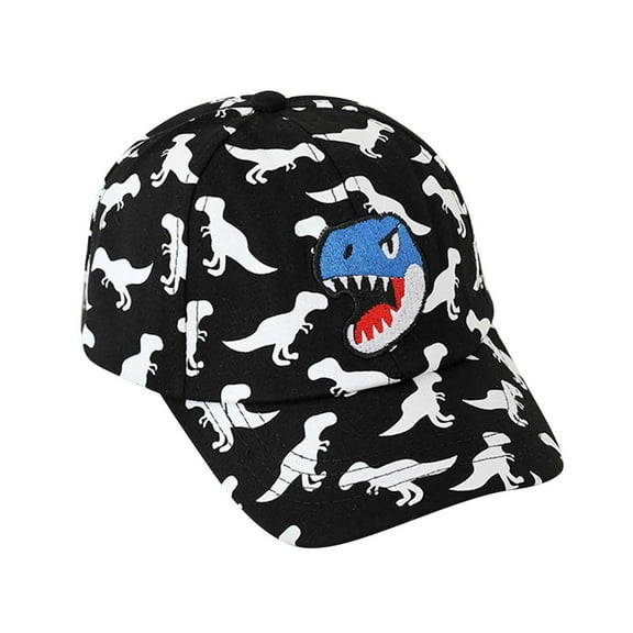 TEDOYE Kids Baseball Cap Dinosaur Print Adjustable Sun Hat For Boys Girls Toddler Outdoor Sports Running Summer Fall Casual Hat Classic Wear, 2-8 Years