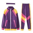 thumbnail image 1 of TEDOYE Toddler 80s 90s Retro Windbreaker Sets Girls Workout Outfits Track Suit For Girls Cozy Wear, 12-14 Years, 1 of 3