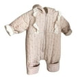 thumbnail image 1 of TEDOYE Toddler Baby Girls Winter Warm Thick Plaid Cotton Long Sleeve Padded Romper Jumpsuit Onesie Coats Jacket Cozy Wear, 12-18 Months, 1 of 6