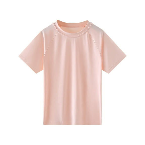 TEDOYE Toddler Boys Rash Guard Short Sleeve Swim Shirt UPF 50+ Sun Shirts Quick Drying Sports Fishing Surf Water Beach Tee For Kids Girls Youth Fashionable Wear, 5-6 Years