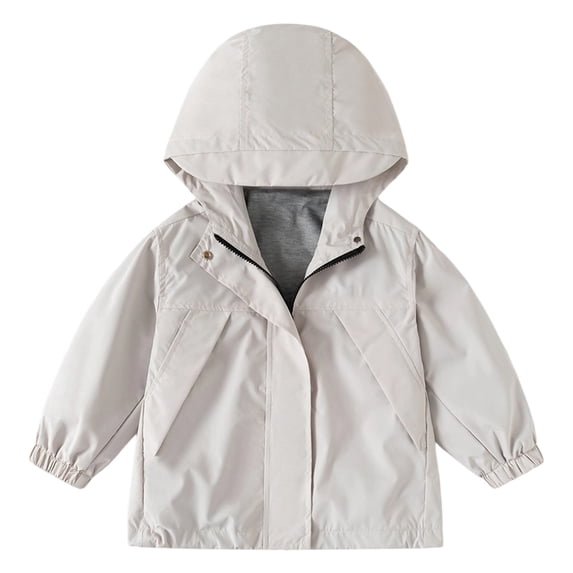 TEDOYE Toddler Boys Windbreaker Jacket For Kids Lightweight Hooded Zipper Coats Outdoor Casual School Jacket For Boys Age 2-13 Years Cute Wear, 10-11 Years